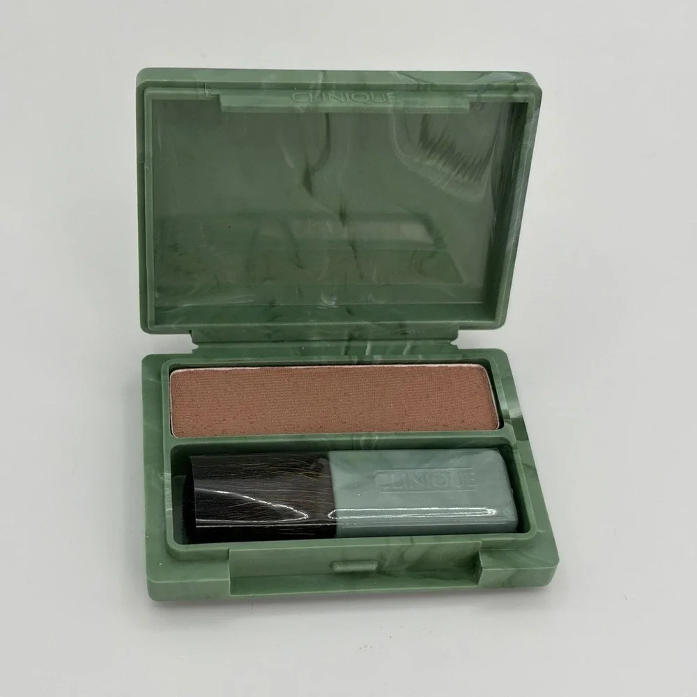 Clinique Vintage Soft-Pressed Powder Blusher Mocha Pink 0.07oz w/Brush